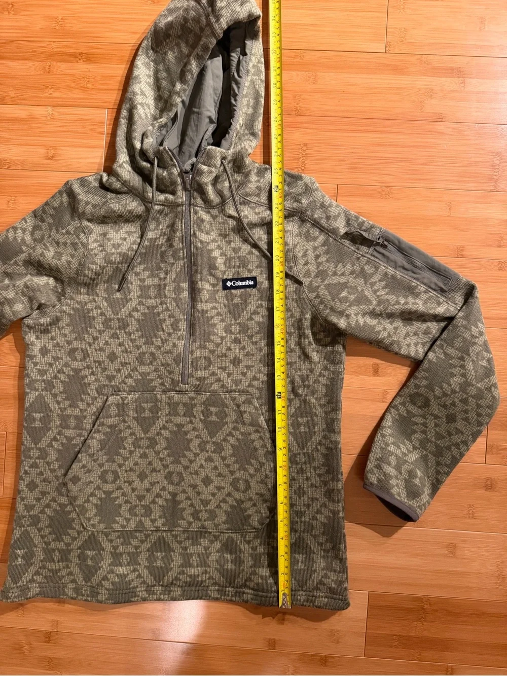 Columbia Mens Sweater Weather Fleece Half Zip Hooded Pullover